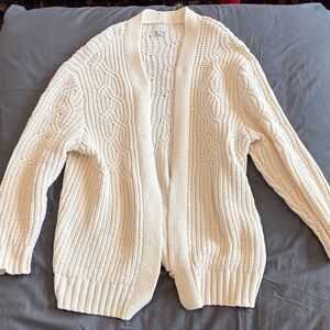 a new day Cream Open Front Cardigan